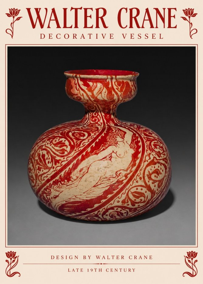 Walter Crane Decorative Vessel No5 - Poszter