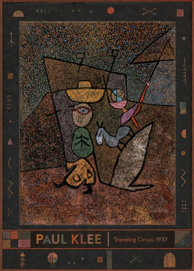 Paul Klee Traveling Circus, 1937 No3 - Poszter