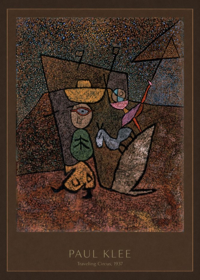 Paul Klee Traveling Circus, 1937 No4 - Poszter