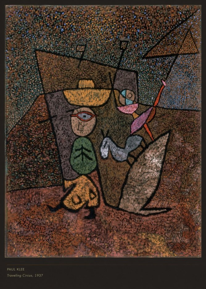 Paul Klee Traveling Circus, 1937 No6 - Poszter