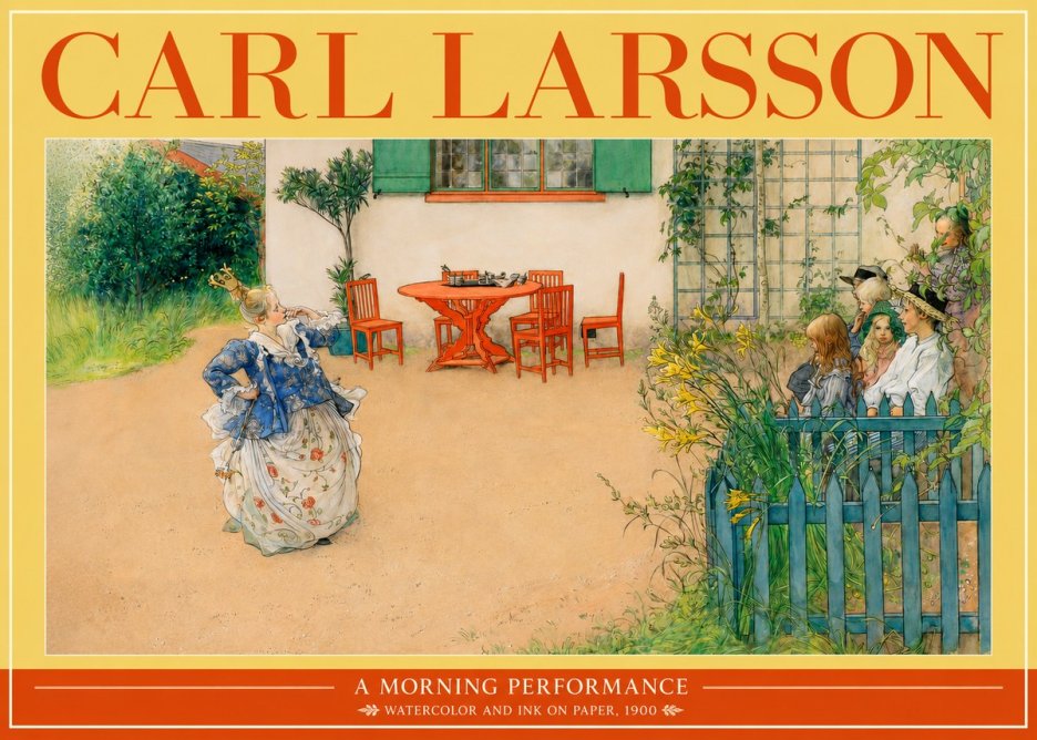 Carl Larsson A Morning Performance No2 - Poszter