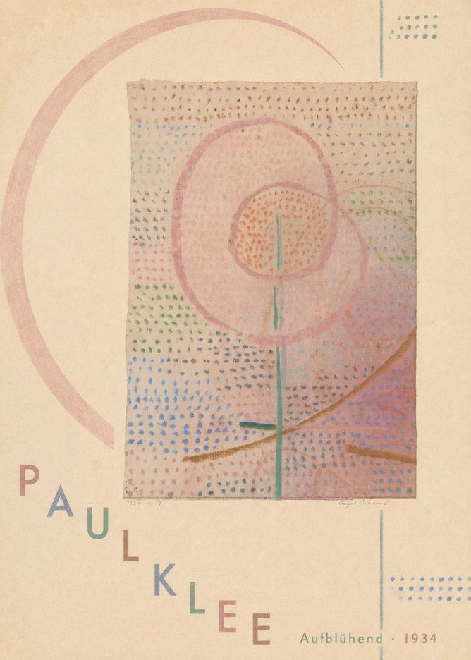 Paul Klee Aufblühend No6 - Poszter