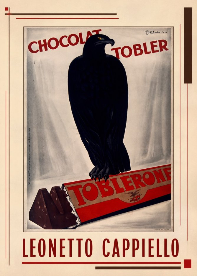 Leonetto Cappiello Chocolat Tobler No3 - Poszter