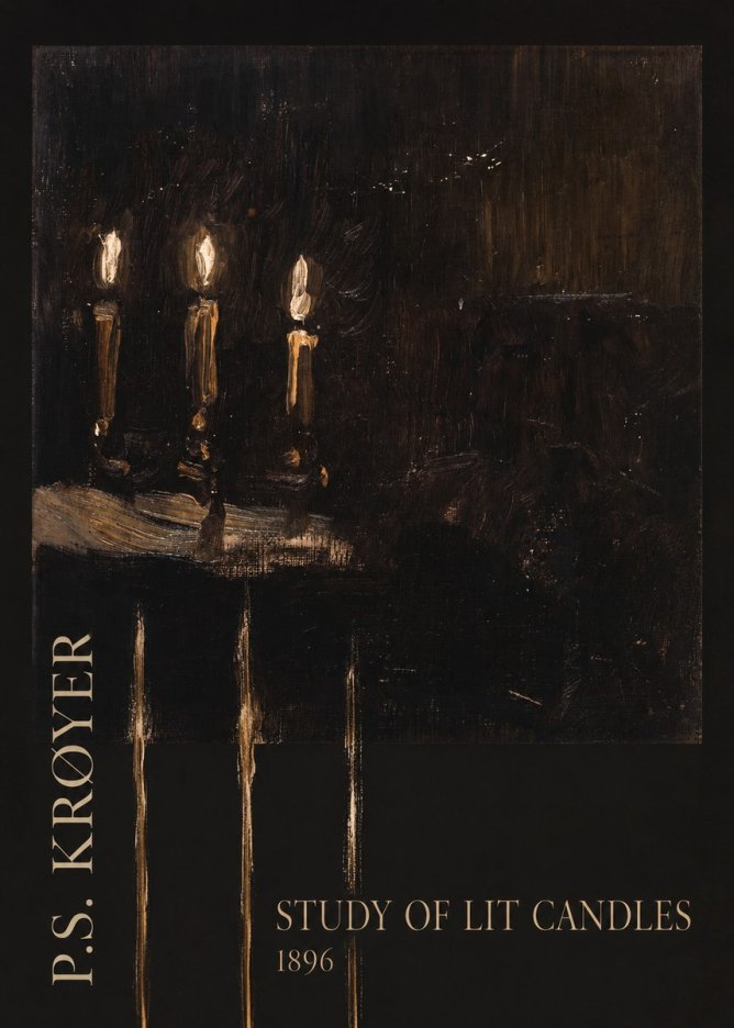 P.S. Krøyer Study of Lit Candles No3 - Poszter