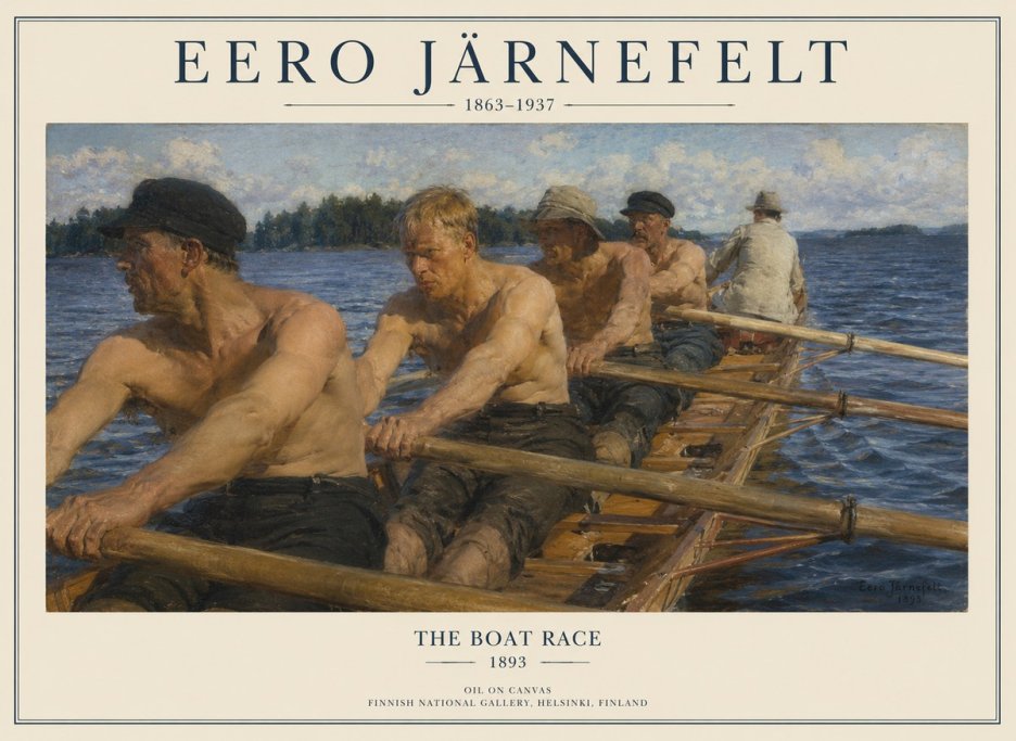 Eero Järnefelt The Boat Race No1 - Poszter