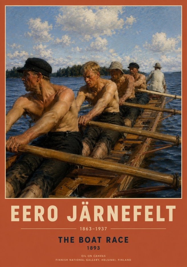 Eero Järnefelt The Boat Race No2 - Poszter