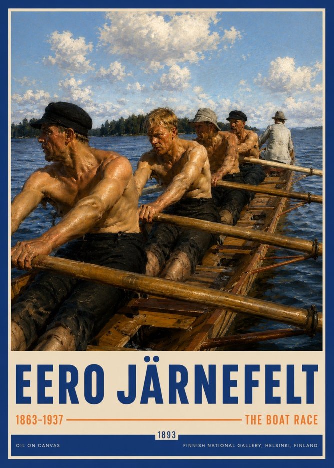 Eero Järnefelt The Boat Race No3 - Poszter