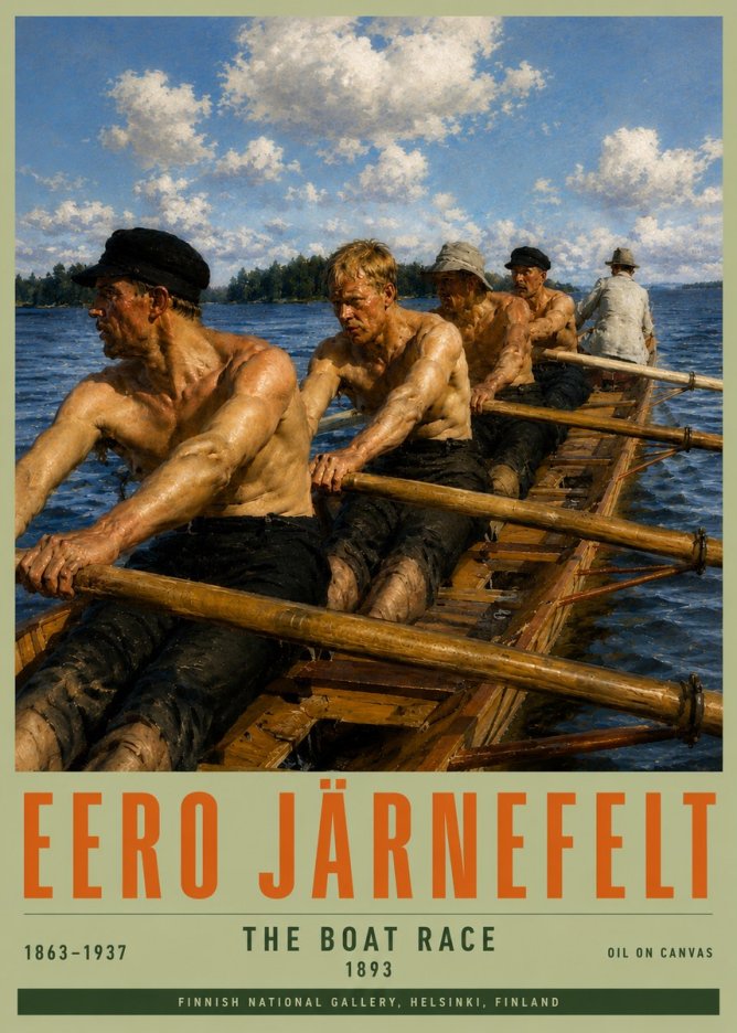 Eero Järnefelt The Boat Race No4 - Poszter