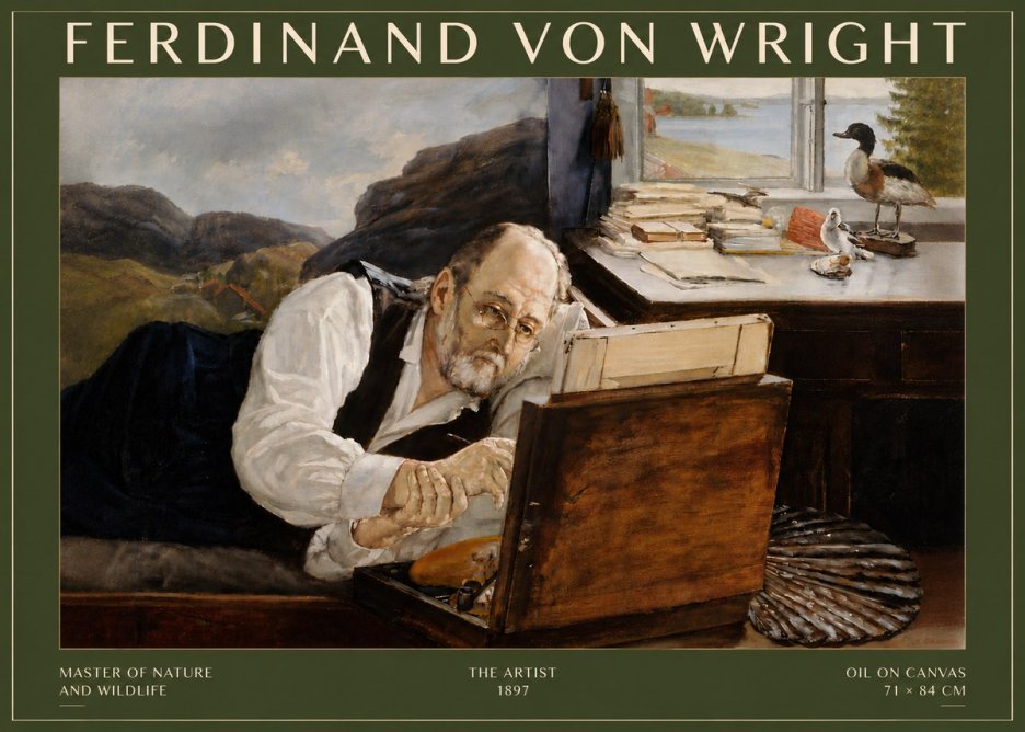 Ferdinand von Wright The Artist No6 - Poszter