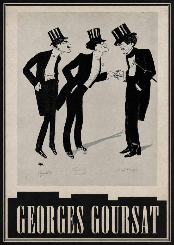Georges Goursat Capiello, Francis De Croisset, Paul Hervieu No5 - Poszter