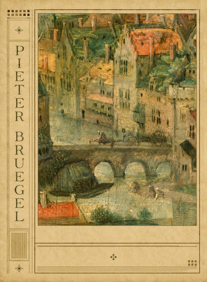 Pieter Bruegel Cityscape with Bridge No2 - Poszter