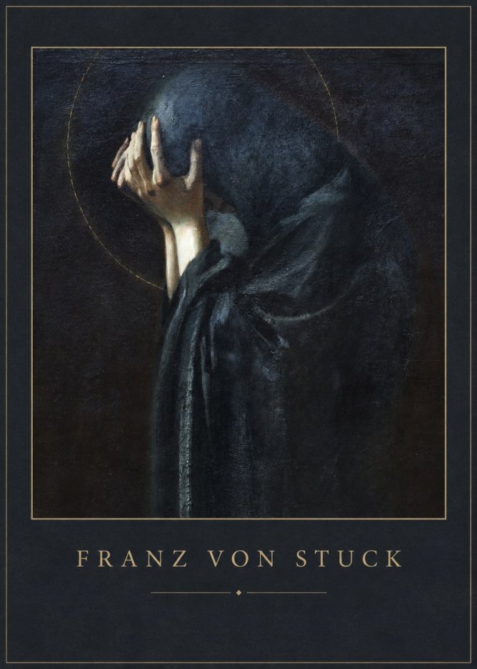 Franz von Stuck The Mourner No1 - Poszter