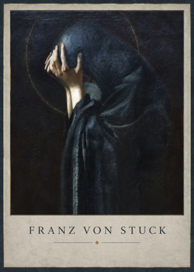 Franz von Stuck The Mourner No2 - Poszter
