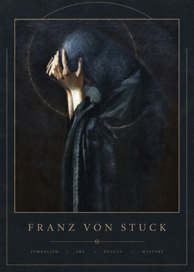 Franz von Stuck The Mourner No5 - Poszter