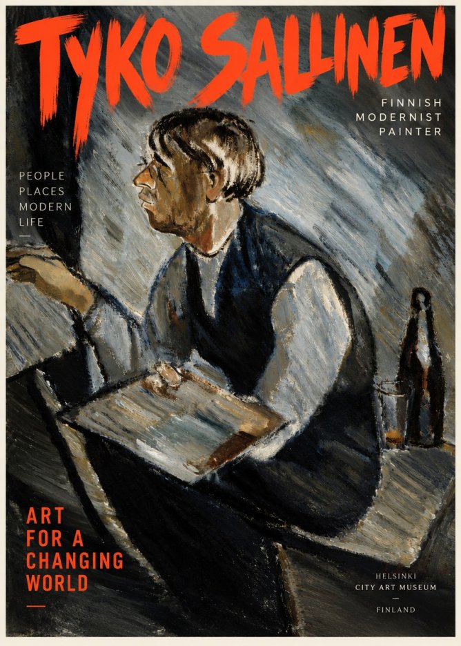 Tyko Sallinen The Artist at Work No2 - Poszter