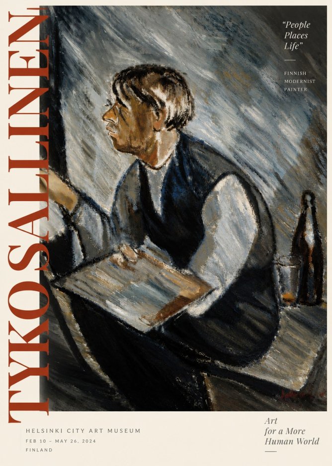 Tyko Sallinen The Artist at Work No6 - Poszter