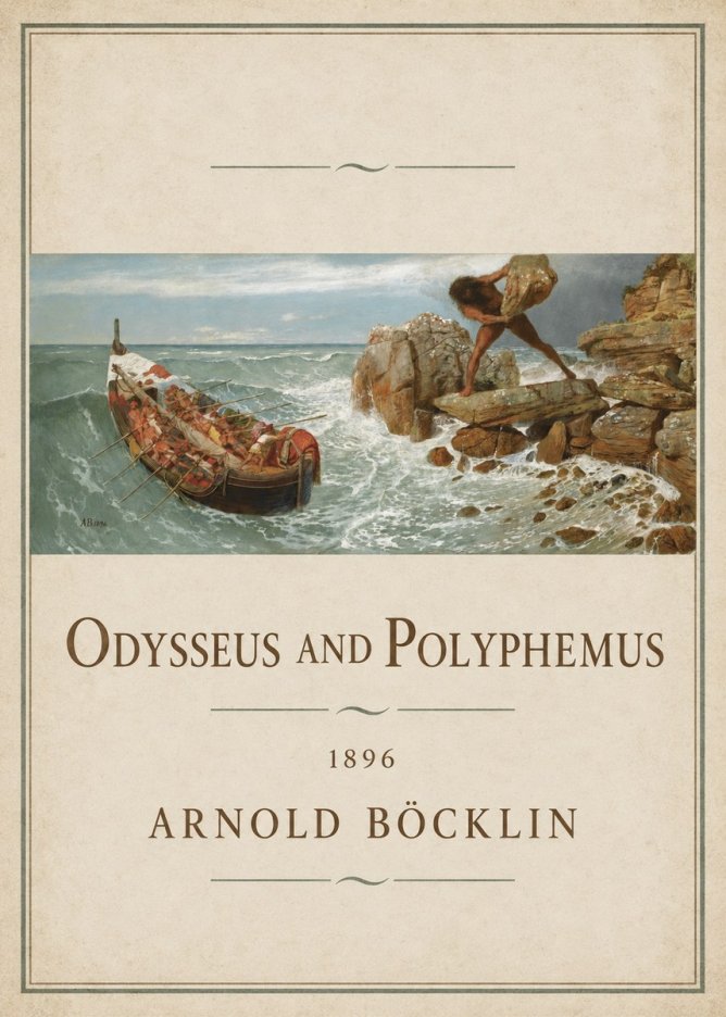 Arnold Böcklin Odysseus and Polyphemus No1 - Poszter