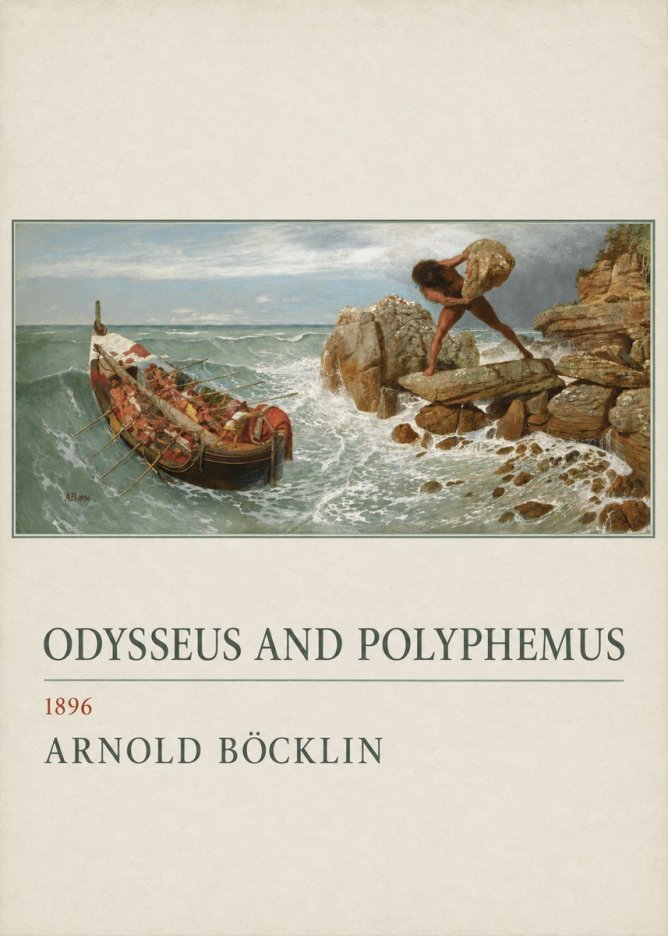 Arnold Böcklin Odysseus and Polyphemus No3 - Poszter