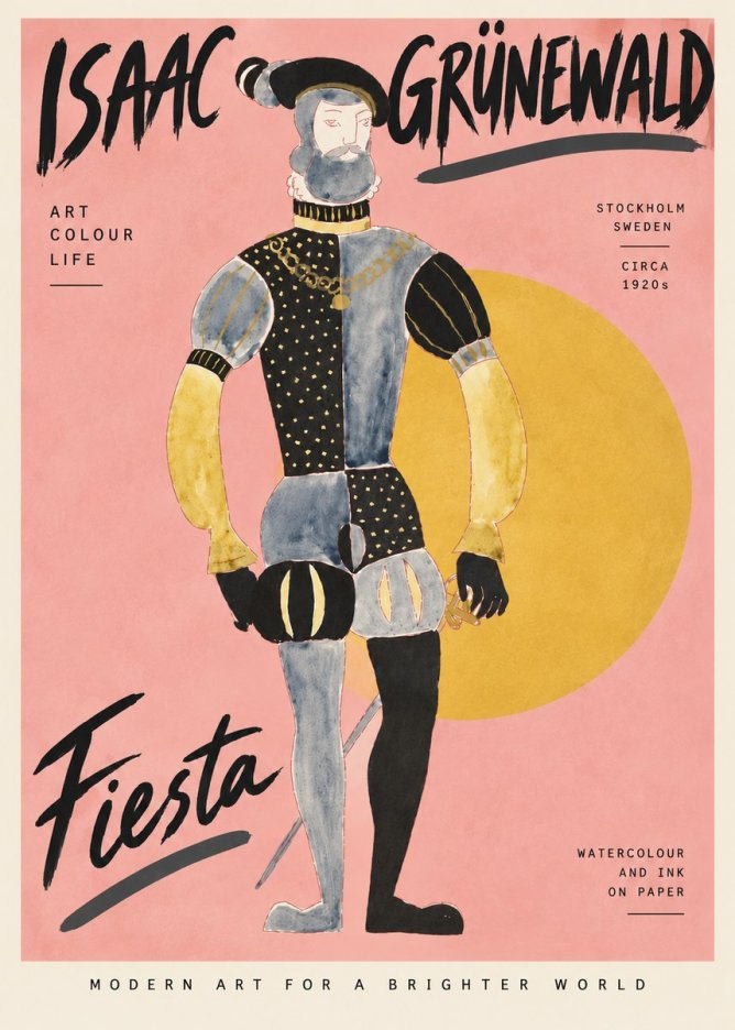 Isaac Grünewald Fiesta No4 - Poszter