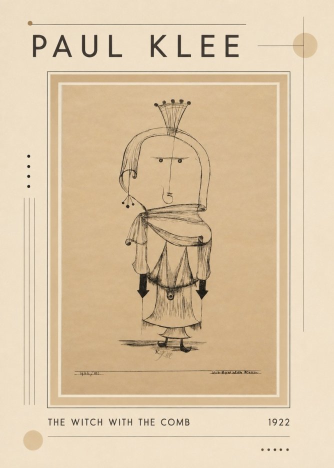 Paul Klee The Witch with the Comb No1 - Poszter