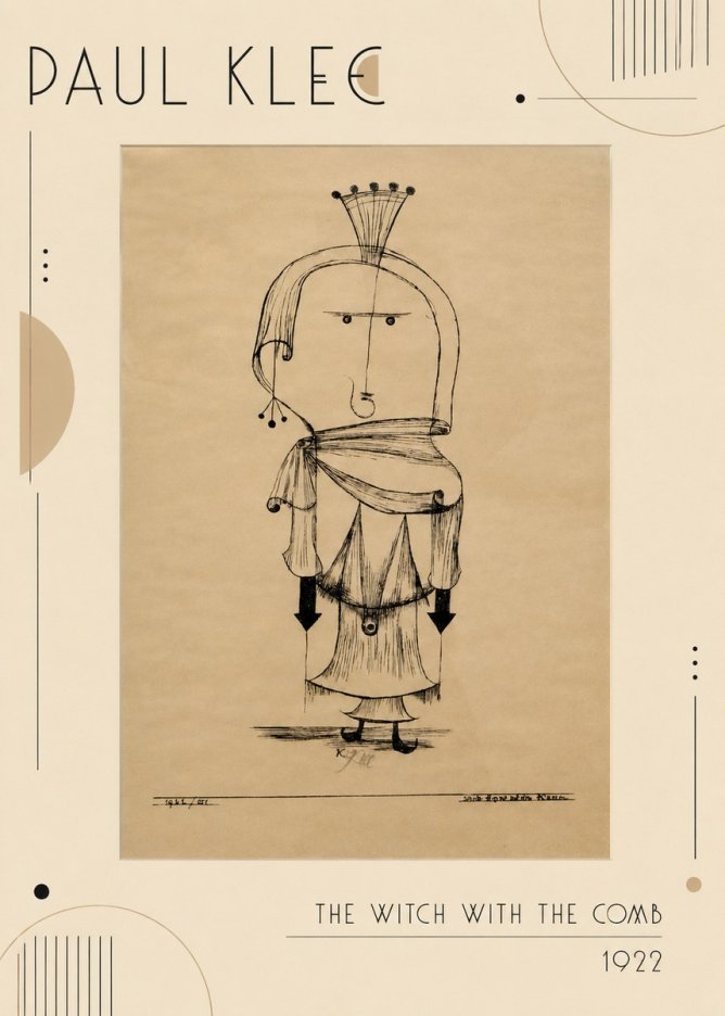 Paul Klee The Witch with the Comb No2 - Poszter