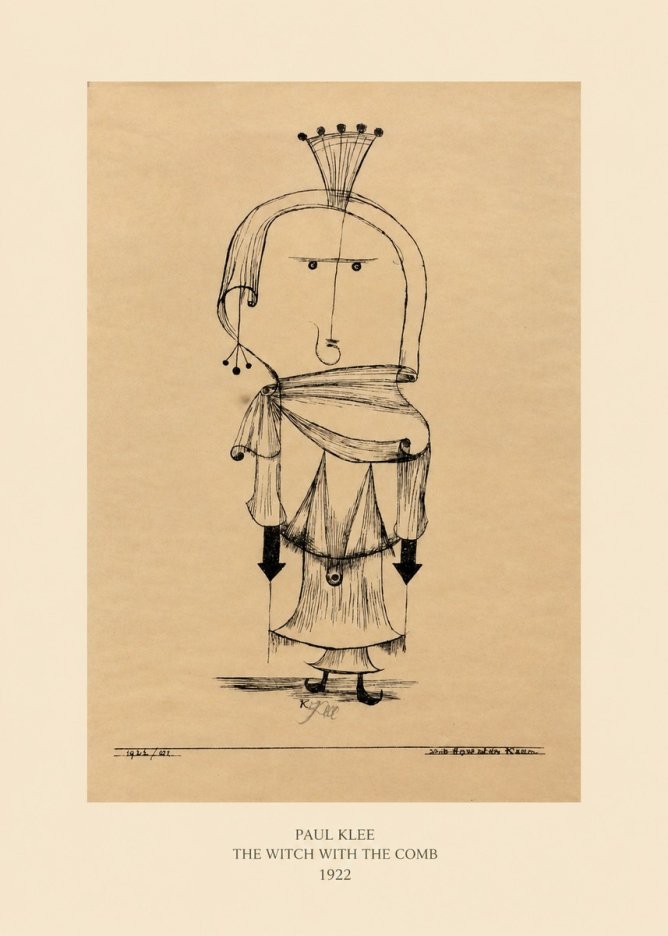 Paul Klee The Witch with the Comb No5 - Poszter
