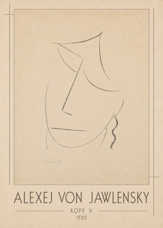 Alexej von Jawlensky Kopf V No1 - Poszter