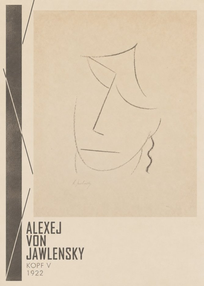 Alexej von Jawlensky Kopf V No2 - Poszter