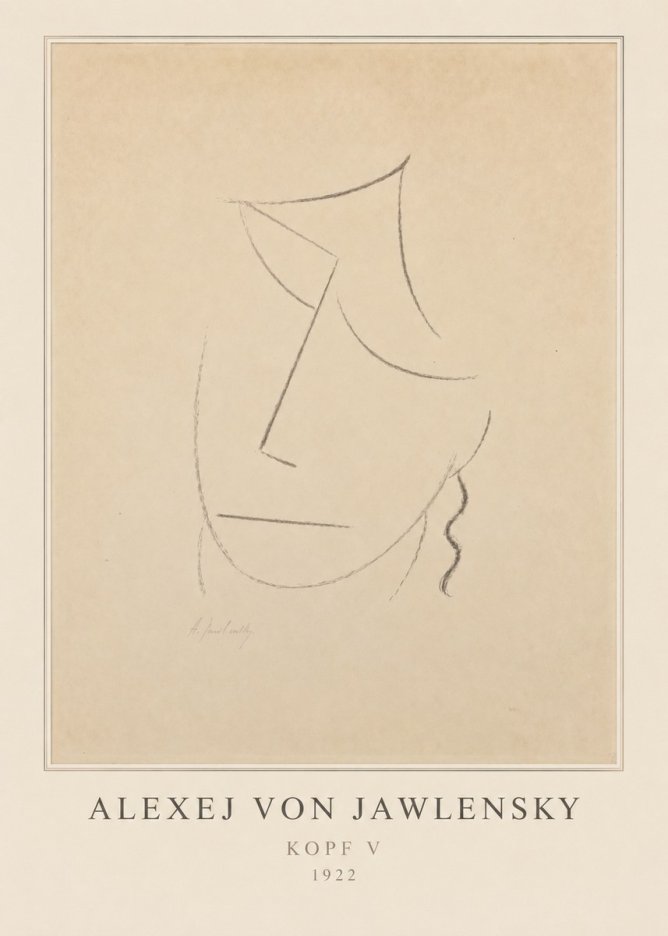 Alexej von Jawlensky Kopf V No3 - Poszter