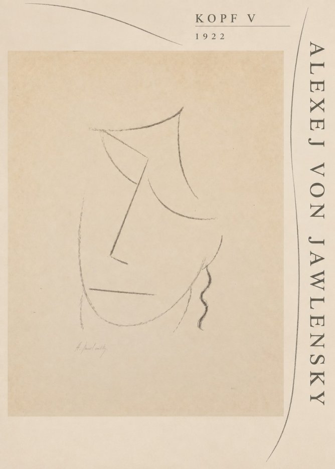 Alexej von Jawlensky Kopf V No5 - Poszter