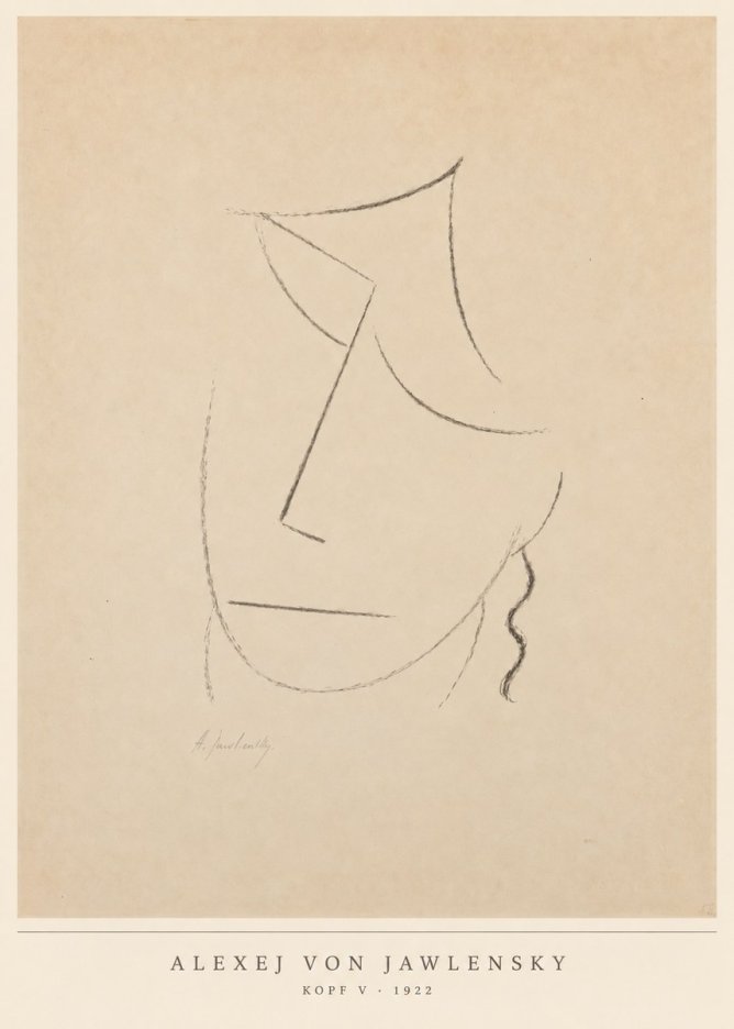 Alexej von Jawlensky Kopf V No6 - Poszter