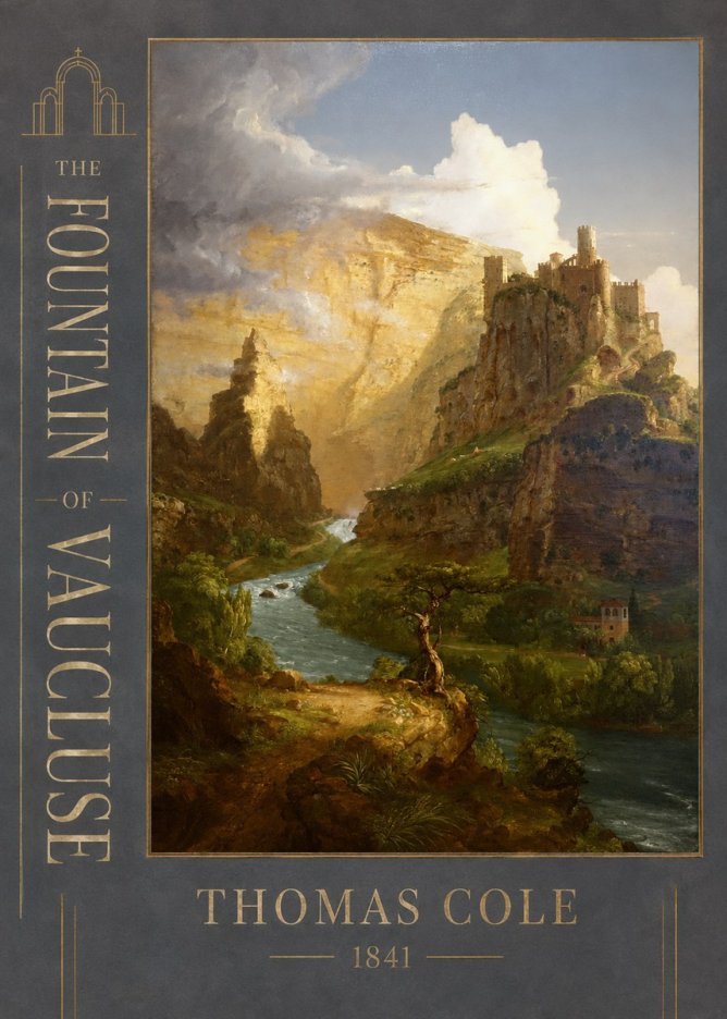 Thomas Cole The Fountain of Vaucluse I No2 - Poszter