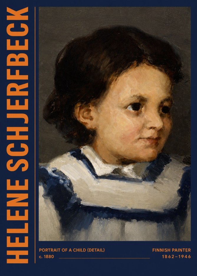 Helene Schjerfbeck Portrait of a Child (Detail) No3 - Poszter