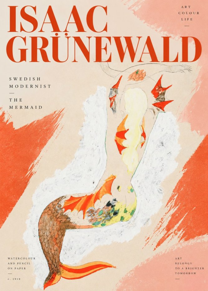 Isaac Grünewald The Mermaid No2 - Poszter