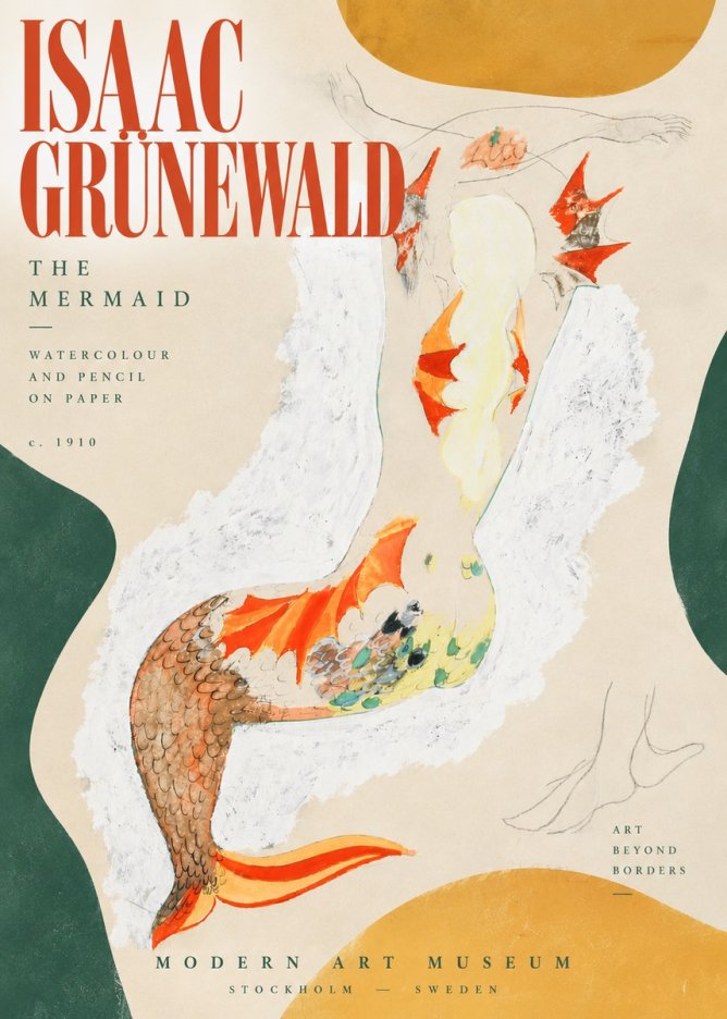 Isaac Grünewald The Mermaid No5 - Poszter