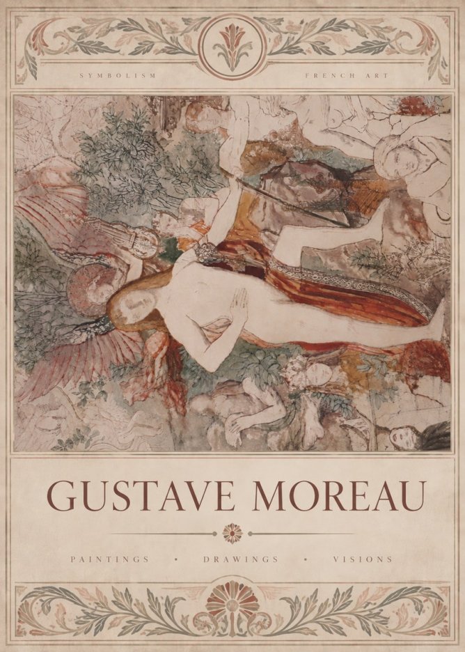 Gustave Moreau The Hymn to Beauty No6 - Poszter