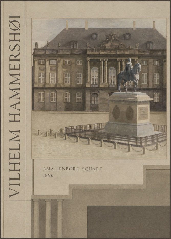 Vilhelm Hammershøi Amalienborg Square I No2 - Poszter