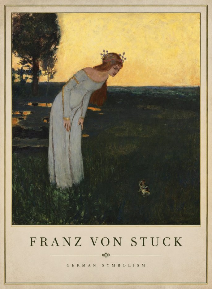 Franz von Stuck Princess and Frog No1 - Poszter