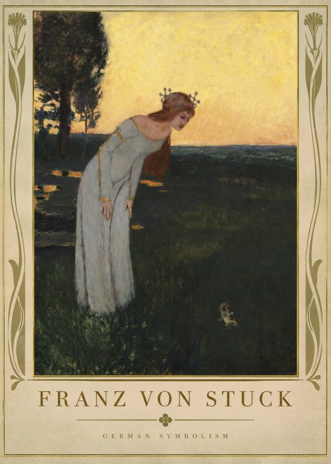 Franz von Stuck Princess and Frog No2 - Poszter