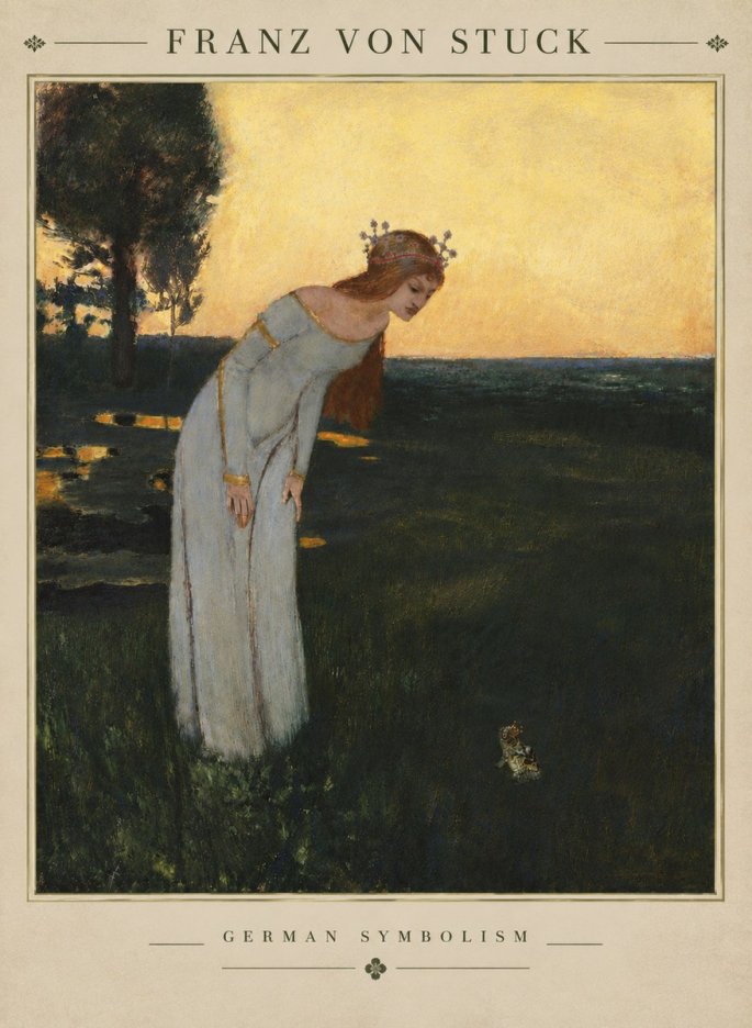 Franz von Stuck Princess and Frog No4 - Poszter
