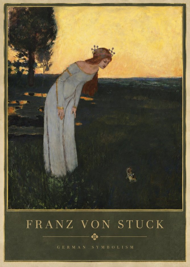 Franz von Stuck Princess and Frog No6 - Poszter