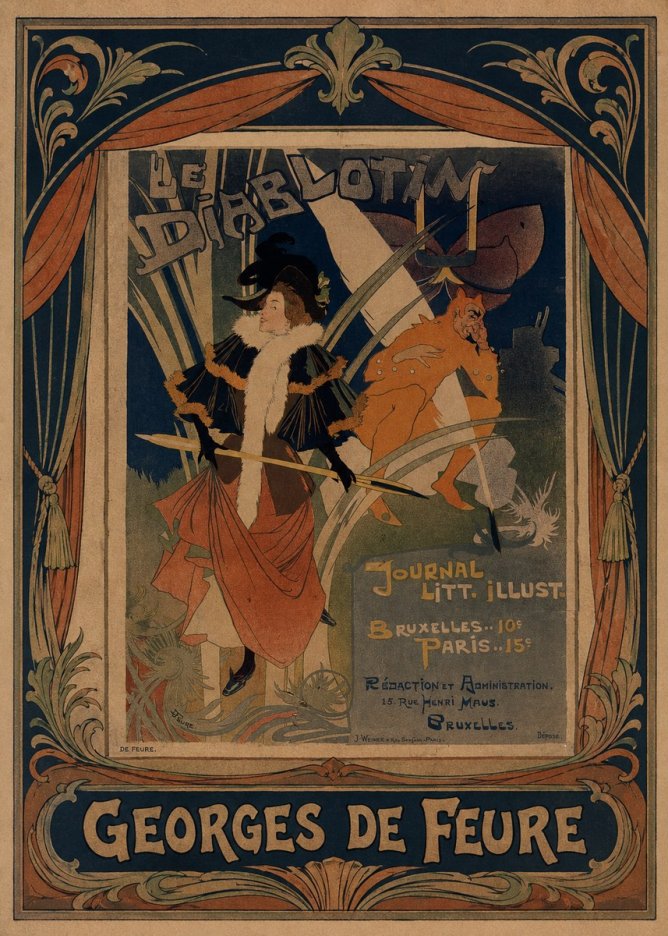 Georges de Feure Le Diablotin III No3 - Poszter