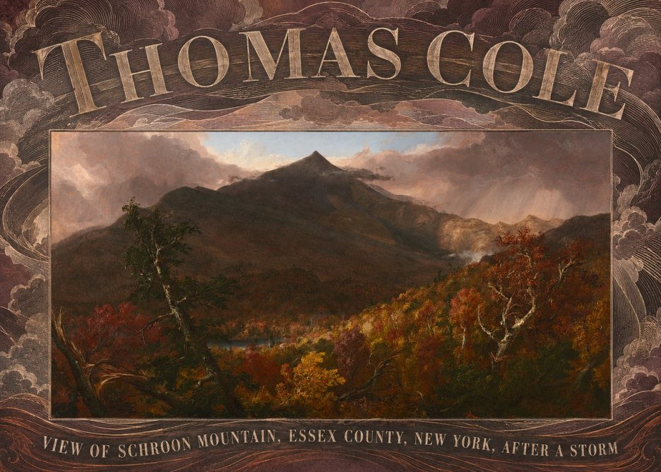 Thomas Cole View of Schroon Mountain, Essex County, New York, After a Storm No5 - Poszter