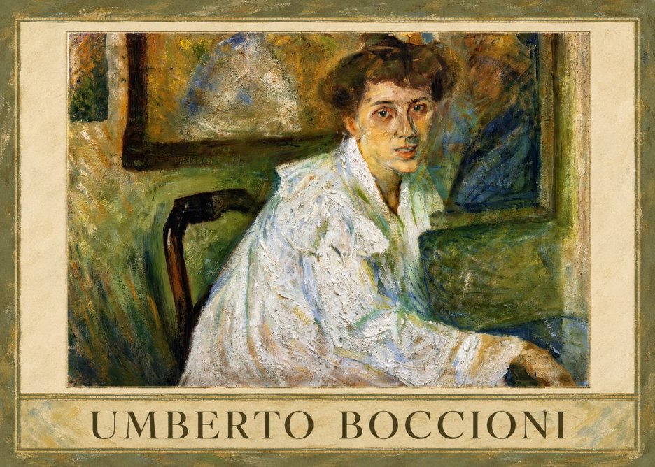 Umberto Boccioni Portrait of the Artist's Mother No1 - Poszter