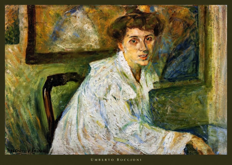 Umberto Boccioni Portrait of the Artist's Mother No3 - Poszter