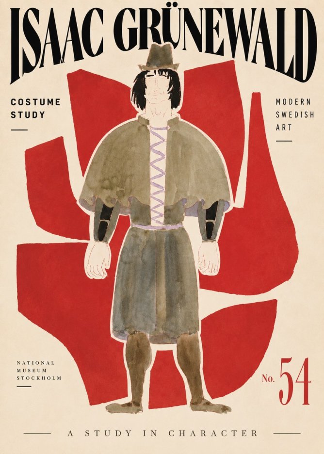 Isaac Grünewald Costume Study V No4 - Poszter