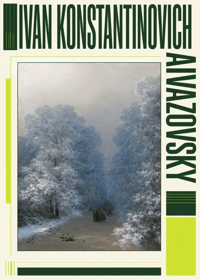Ivan Konstantinovich Aivazovsky Winter Forest No6 - Poszter