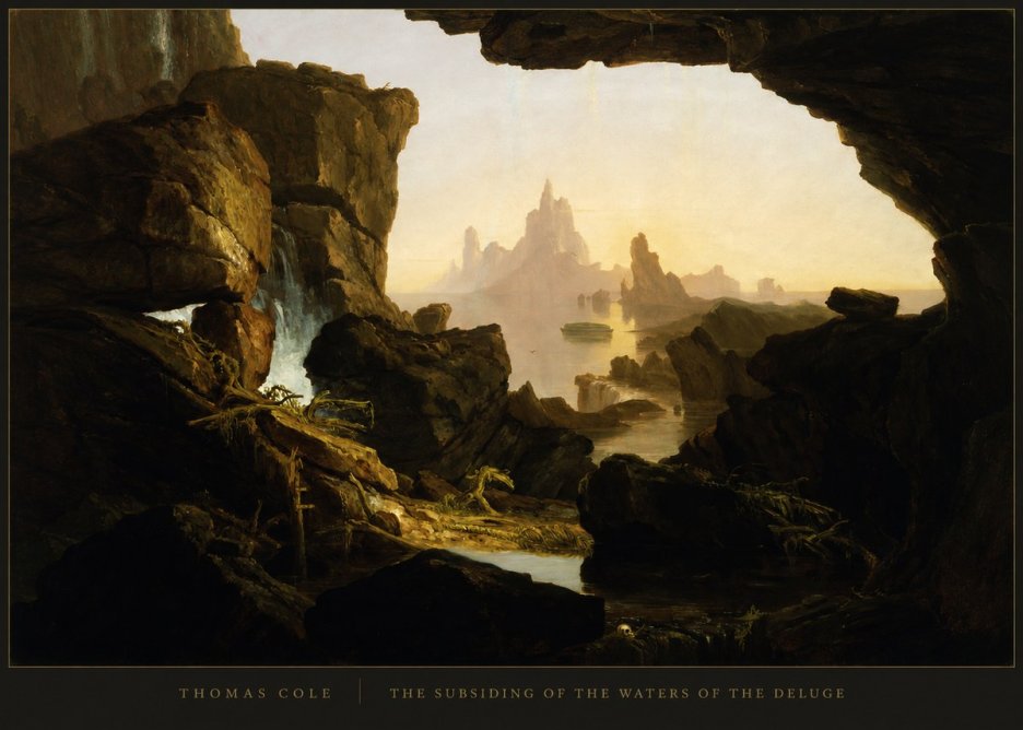 Thomas Cole The Subsiding of the Waters of the Deluge I No4 - Poszter