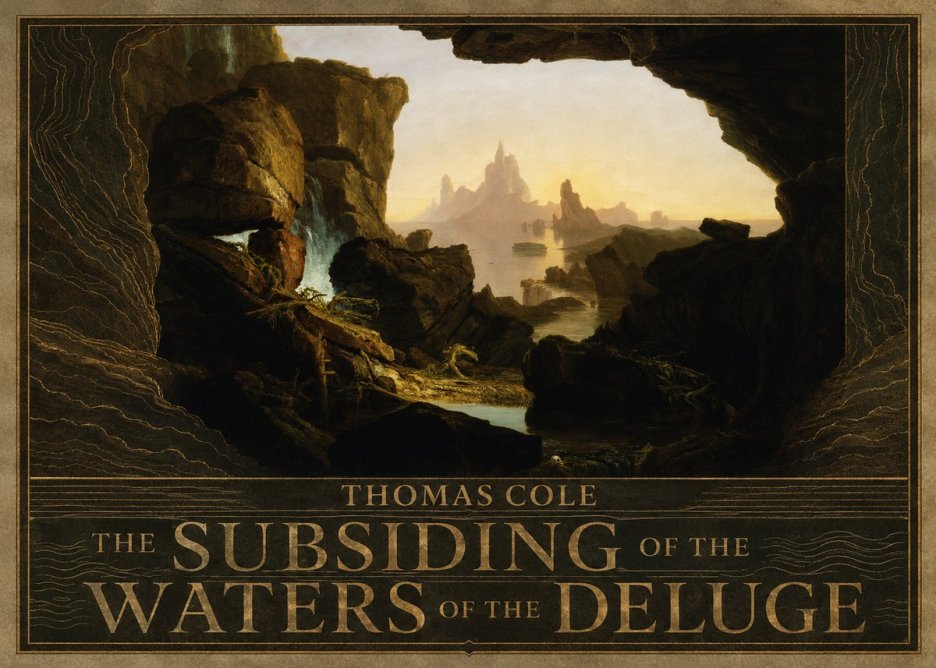 Thomas Cole The Subsiding of the Waters of the Deluge I No5 - Poszter