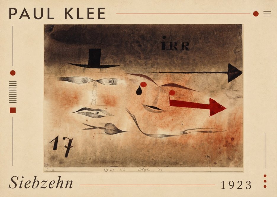 Paul Klee Siebzehn, Irr No1 - Poszter